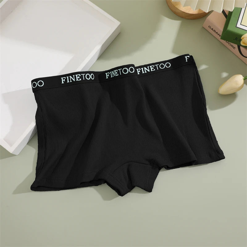 Calcinha Boxer Sem Costura de Seda Gelo Cor Lisa Feminina Plus Size