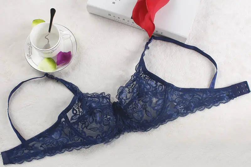 Sutiã Push Up de Renda com Aro e Bojo – Conforto e Sustentação