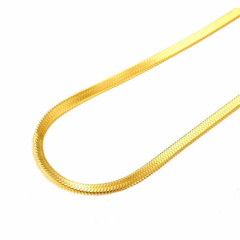 Colar Corrente Dourada Estilo Blade Unissex