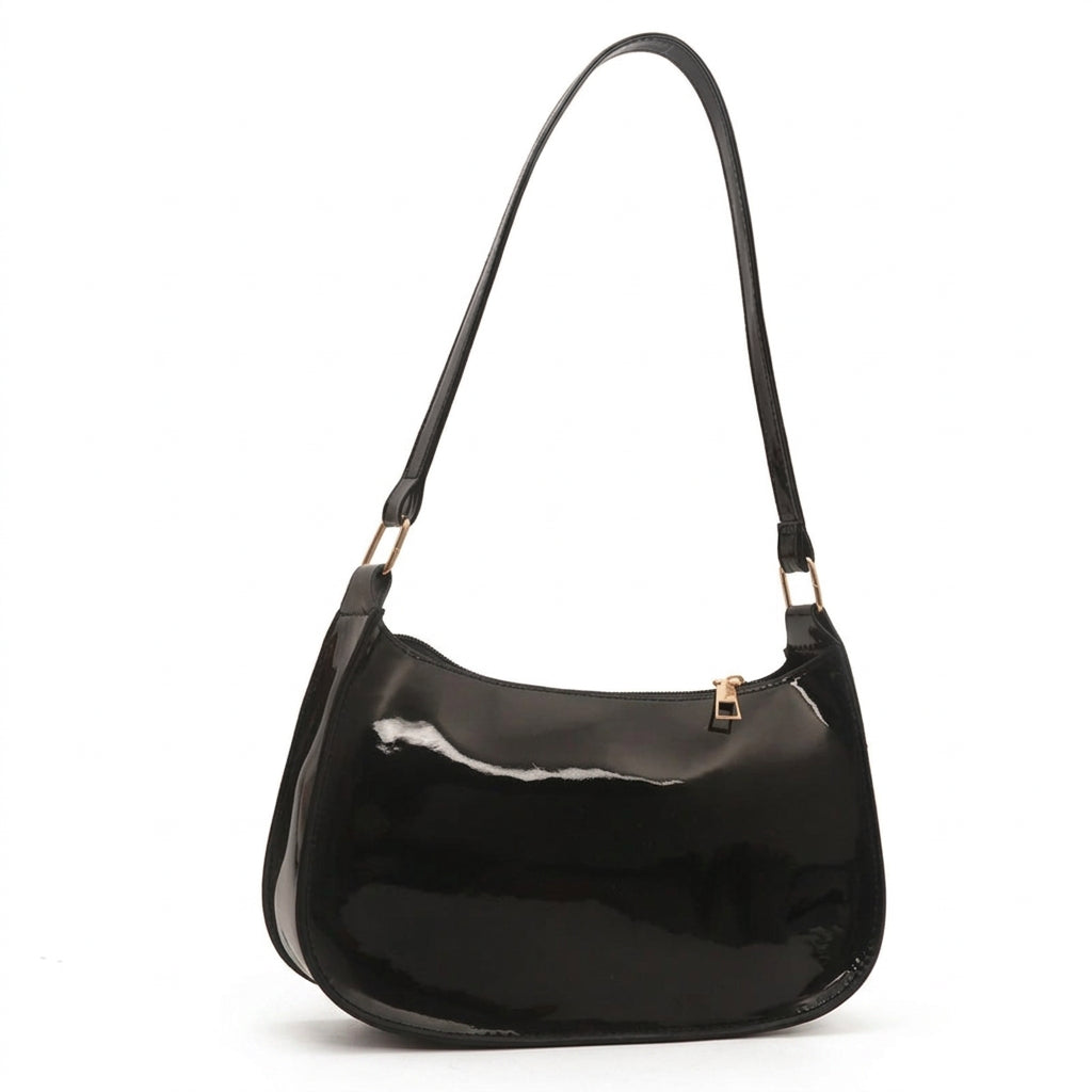 Bolsa de Ombro Feminina com Aba – Preta ou Vermelha