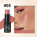 Bastão Multifuncional 3 em 1 para Maquiagem: Blush, Sombra e Iluminador à Prova d'Água