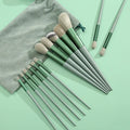 Conjunto de 13 Pincéis de Maquiagem (Sombra, Base, Blush) com Estojo – Macios e Versáteis