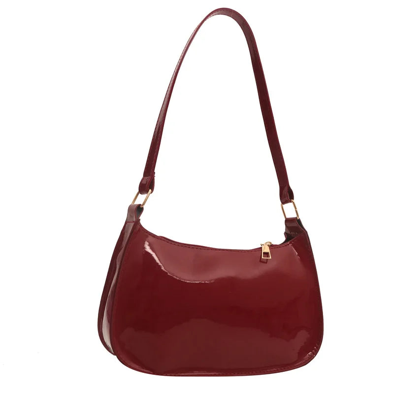 Bolsa de Ombro Feminina com Aba – Preta ou Vermelha