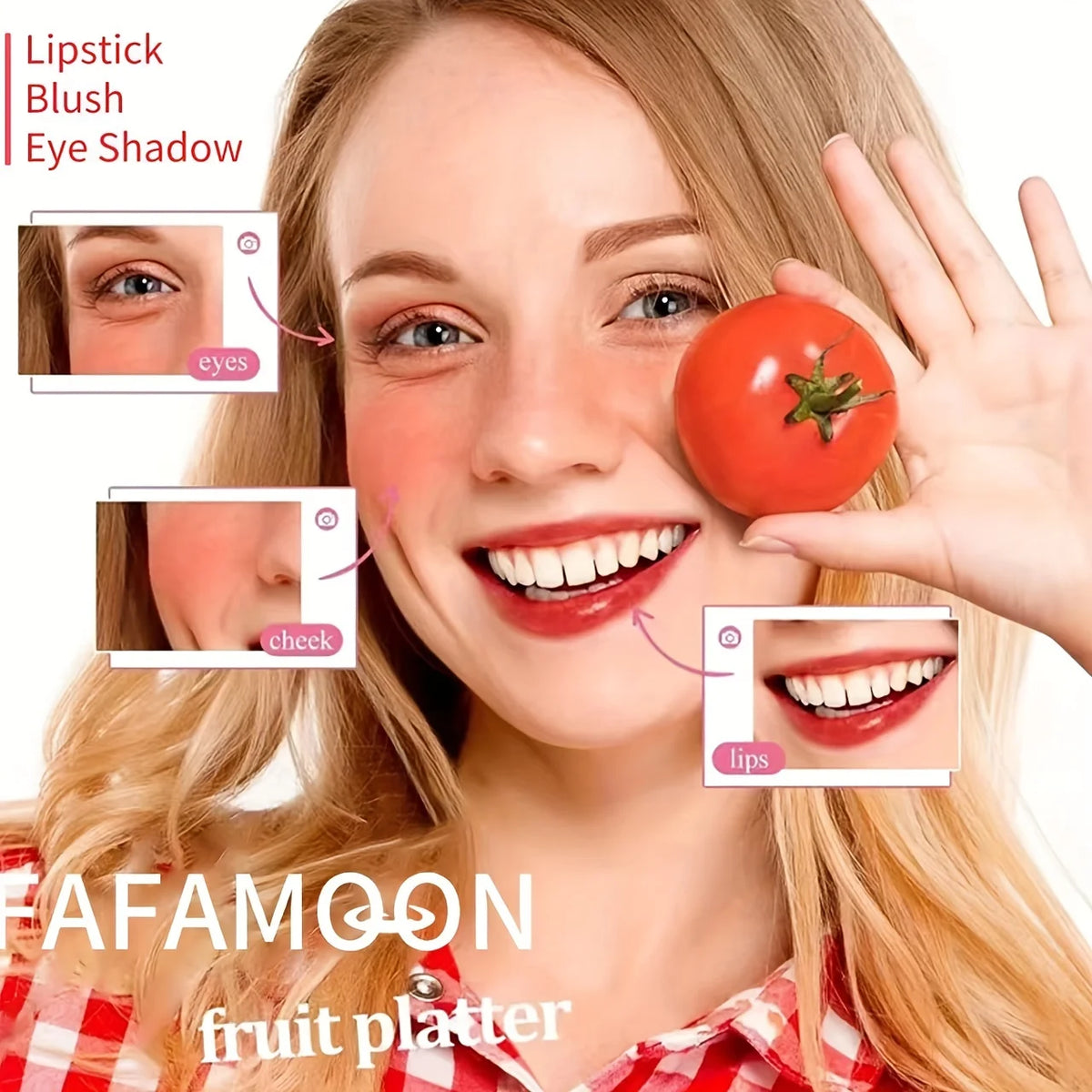 Tint Labial Líquido fafamoon com Brilho e Alta Pigmentação – 5 Tons
