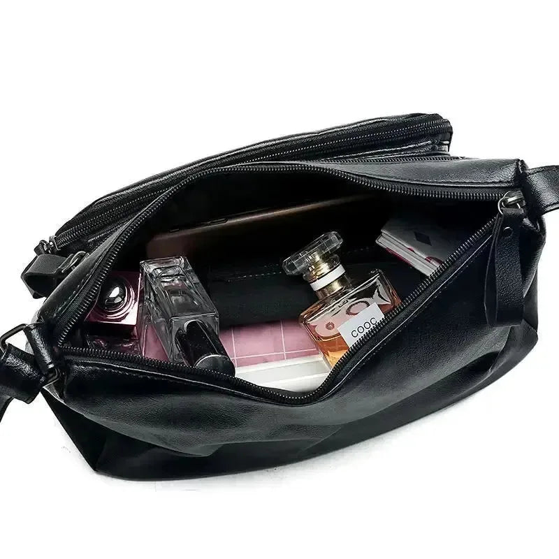 2025 New Collection Lightweight Multi Layer Shoulder Bag for Women Spacious Tote Handbag for Mother Middle Age Ladies Daily Use