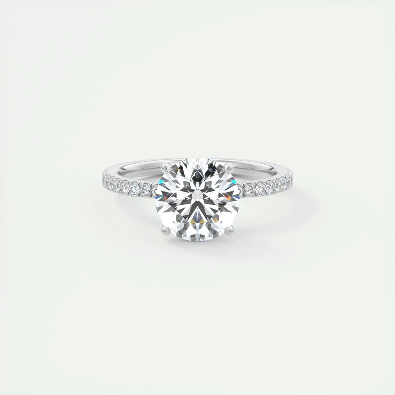Anel Solitário Moissanite 2 Quilates Prata 925