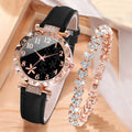 Conjunto Relógio Feminino com Pulseira Strass 2 Peças