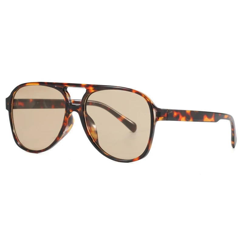 Óculos de Sol Degradê com Armação Grande Quadrada UV400
