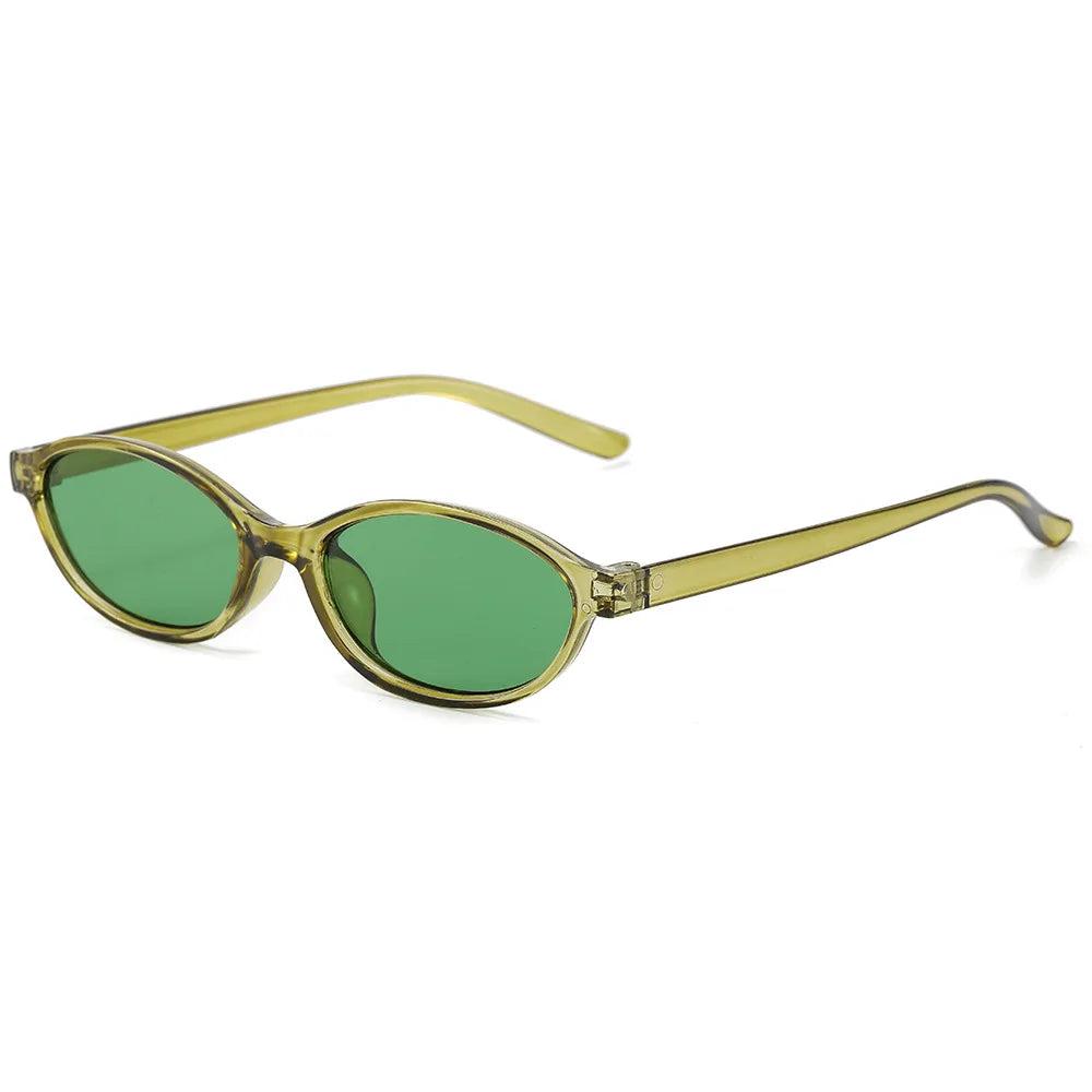 Óculos de Sol Oval Pequeno Feminino Retrô – UV400