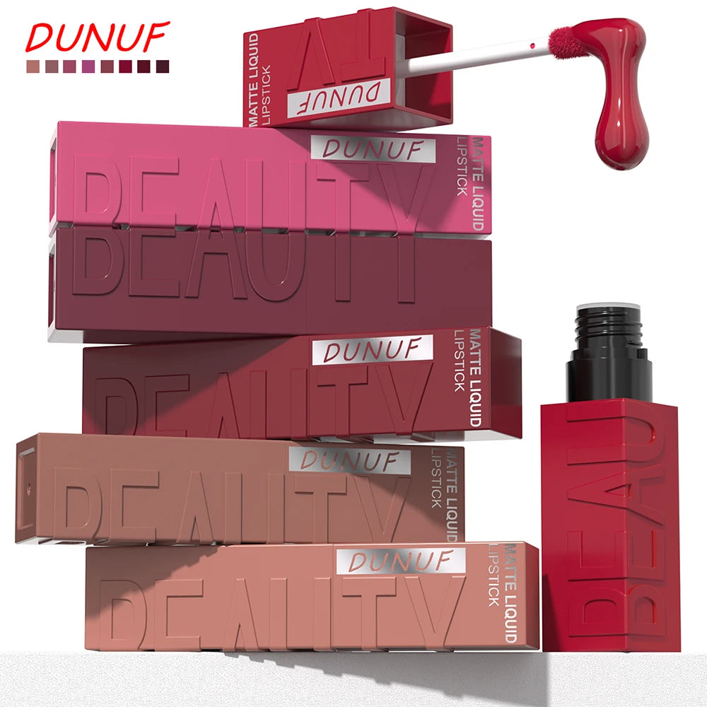 Gloss Labial Matte Aveludado À Prova D'água – Cores Duradouras