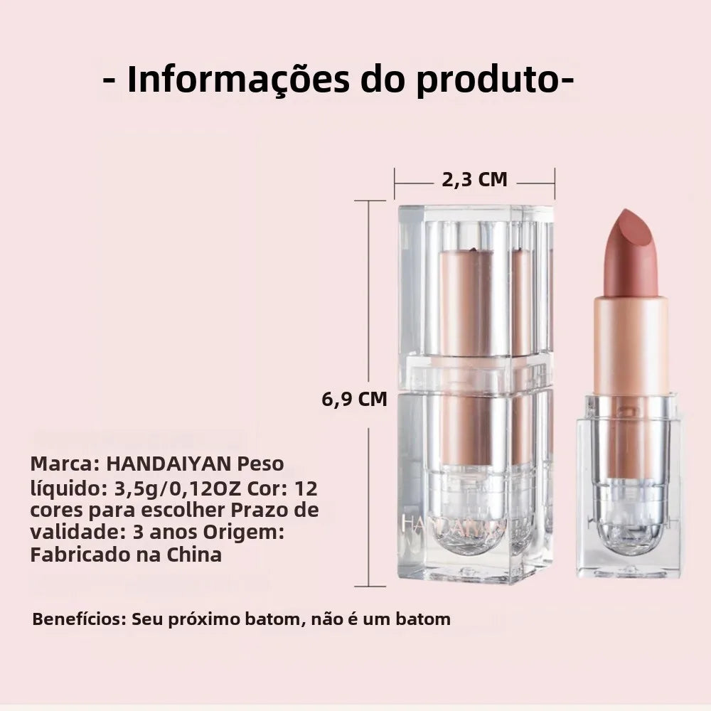Batom Matte Nude Aveludado – Longa Duração