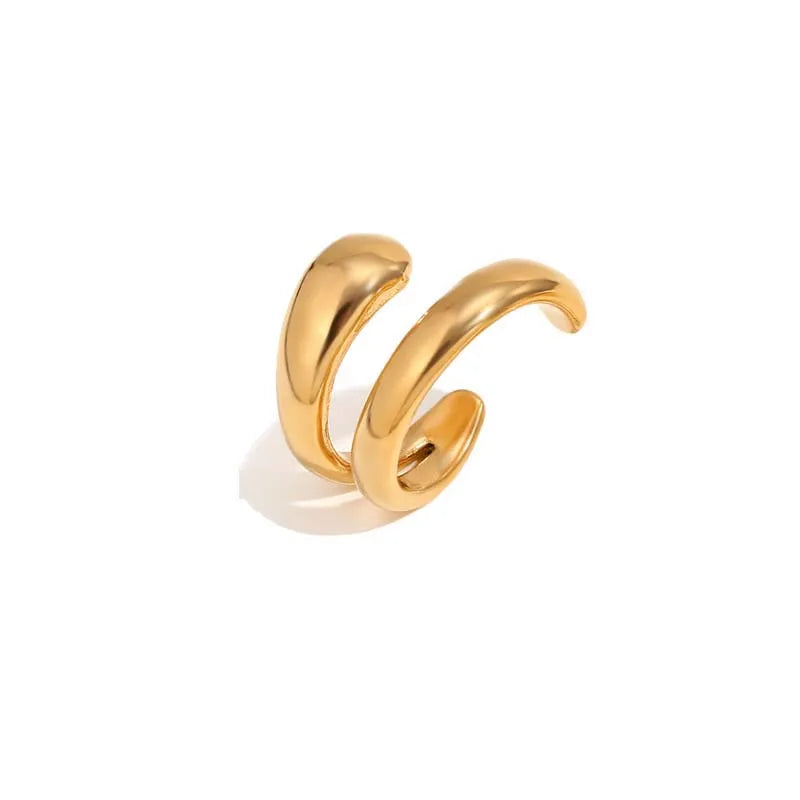 Brinco Ear Cuff Feminino Sem Furo Dourado ou Prateado – Piercing Fake Moderno