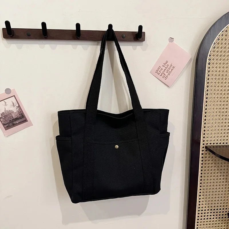 Bolsa Shopper de Lona Feminina Grande