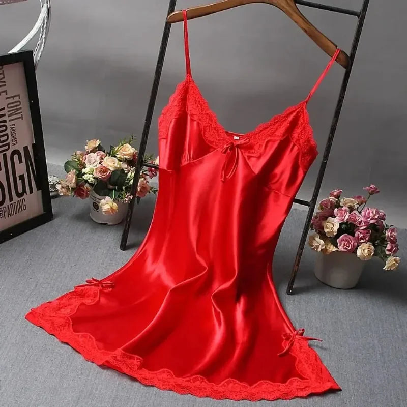 Camisola de Renda com Detalhes Patchwork Lingerie Sexy