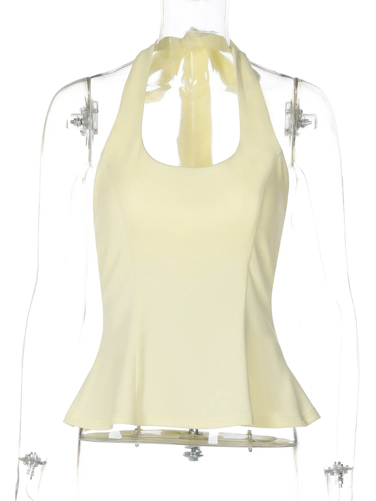 Top Corset Halter Sem Costas com Amarração Feminino