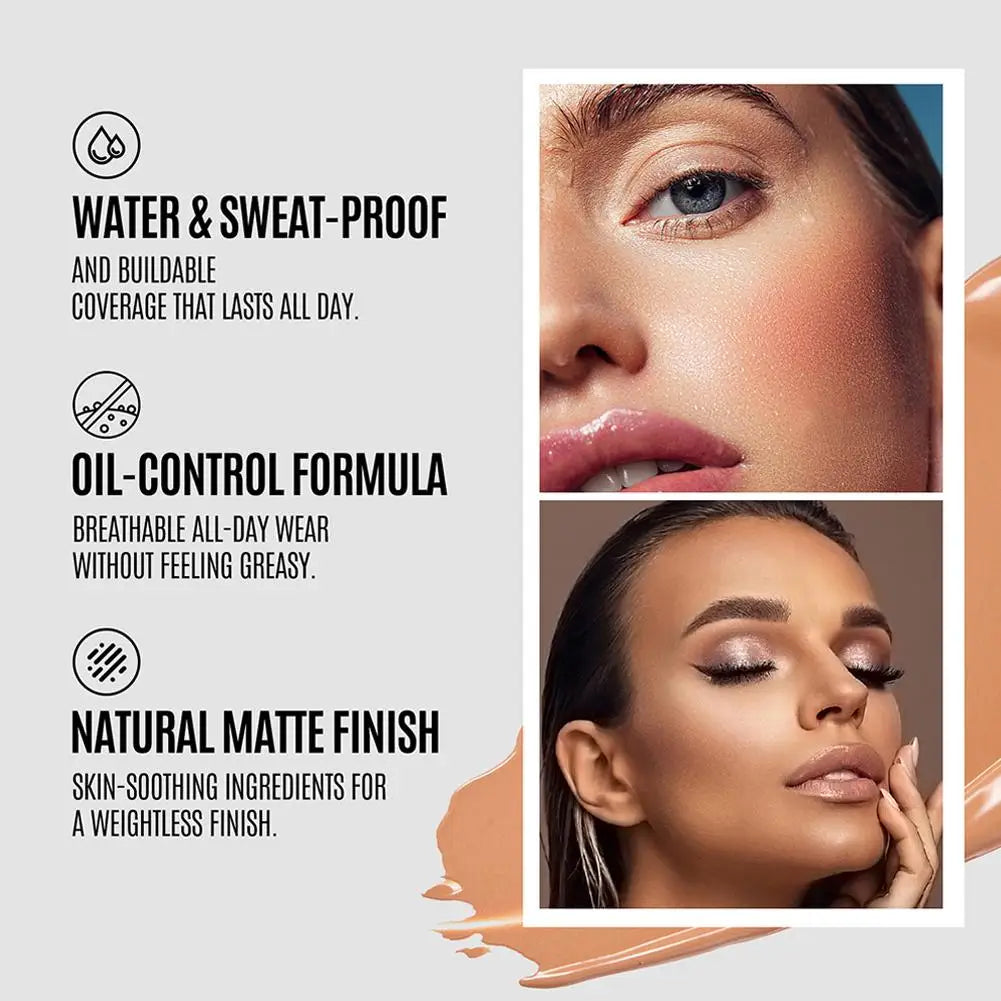 Base Líquida Matte de Longa Duração com Cobertura Total