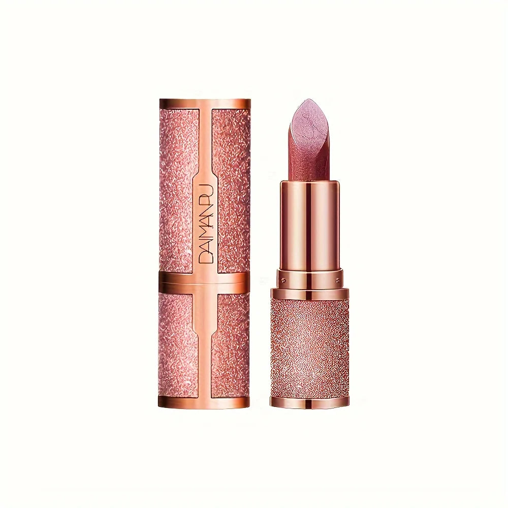 Batom em Pó Esfumado Rosa – Acabamento Aveludado à Prova d'Água
