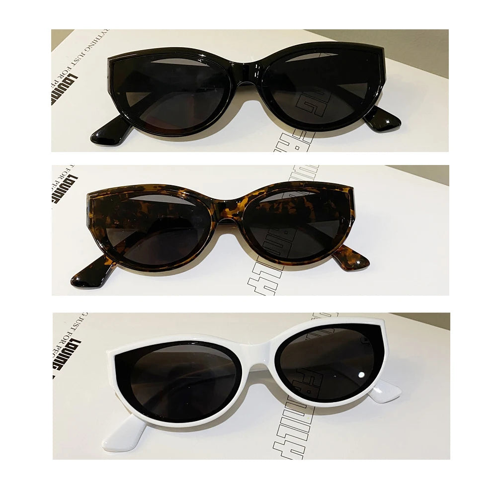 Óculos de Sol Feminino Gatinho Oval Vintage