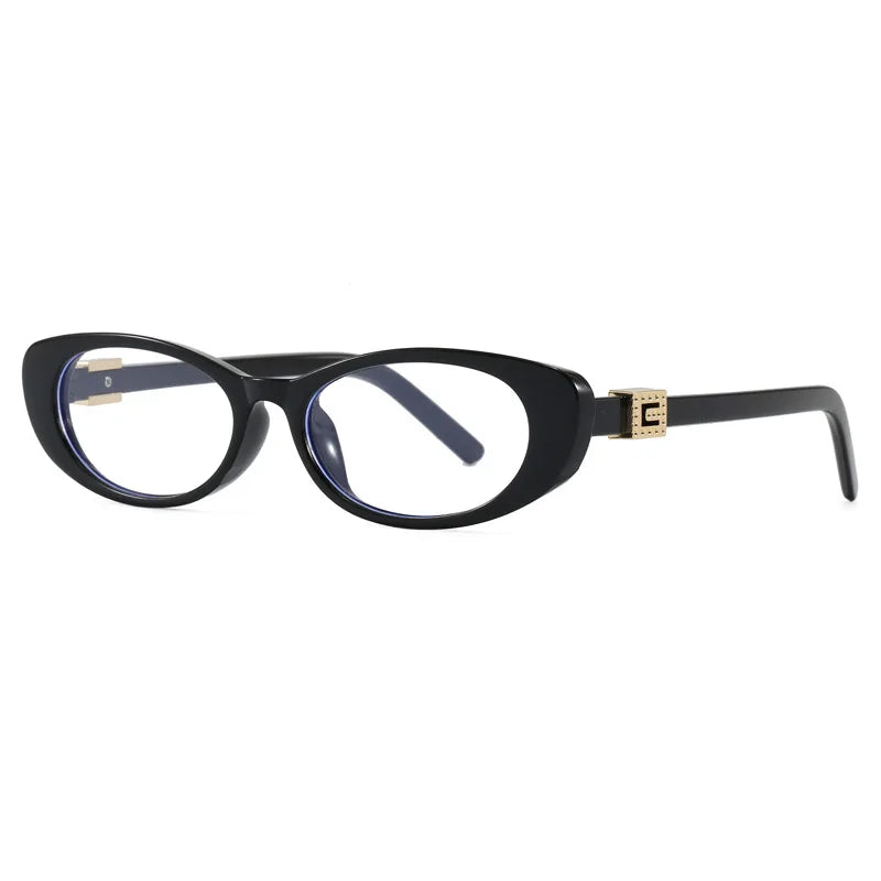 Óculos de Sol Oval com Rebites Estilo Vintage – UV400