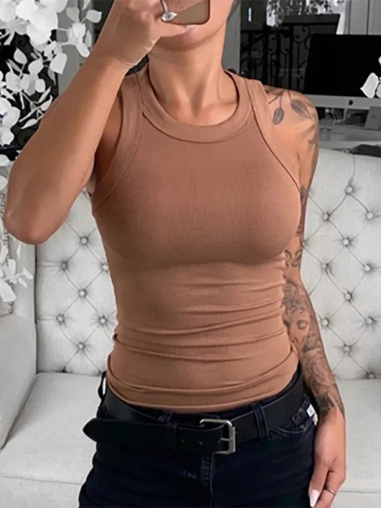 Regata Feminina Básica Gola Redonda – Casual e Fitness