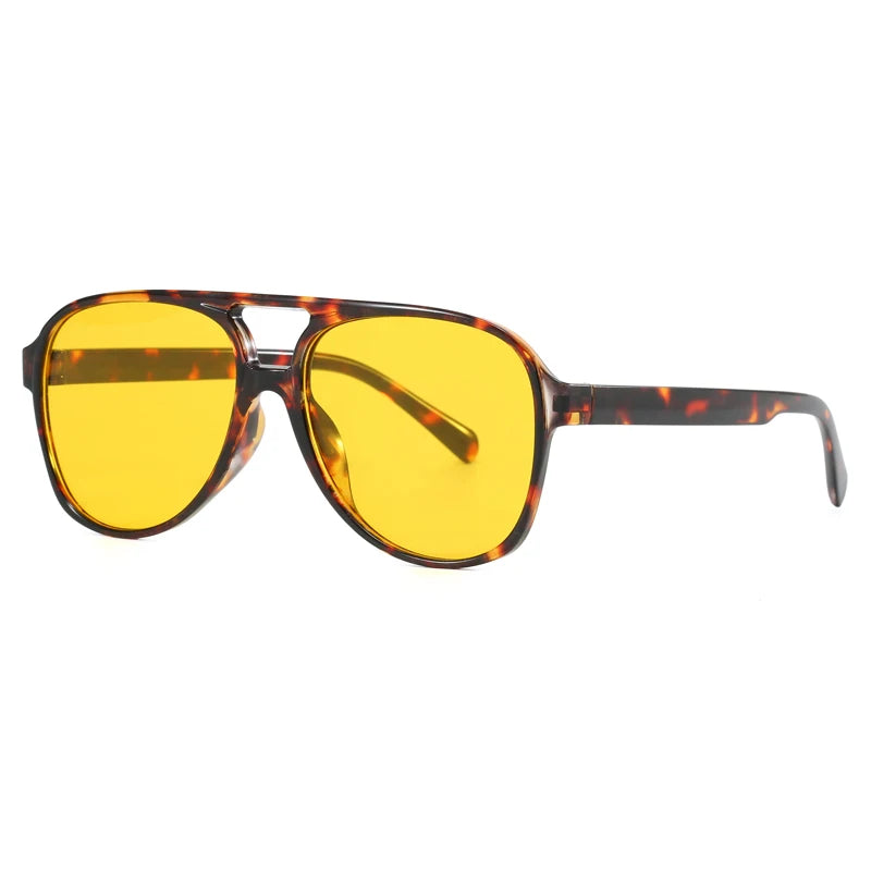 Óculos de Sol Degradê com Armação Grande Quadrada UV400