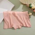 Calcinha Boxer Sem Costura de Seda Gelo Cor Lisa Feminina Plus Size