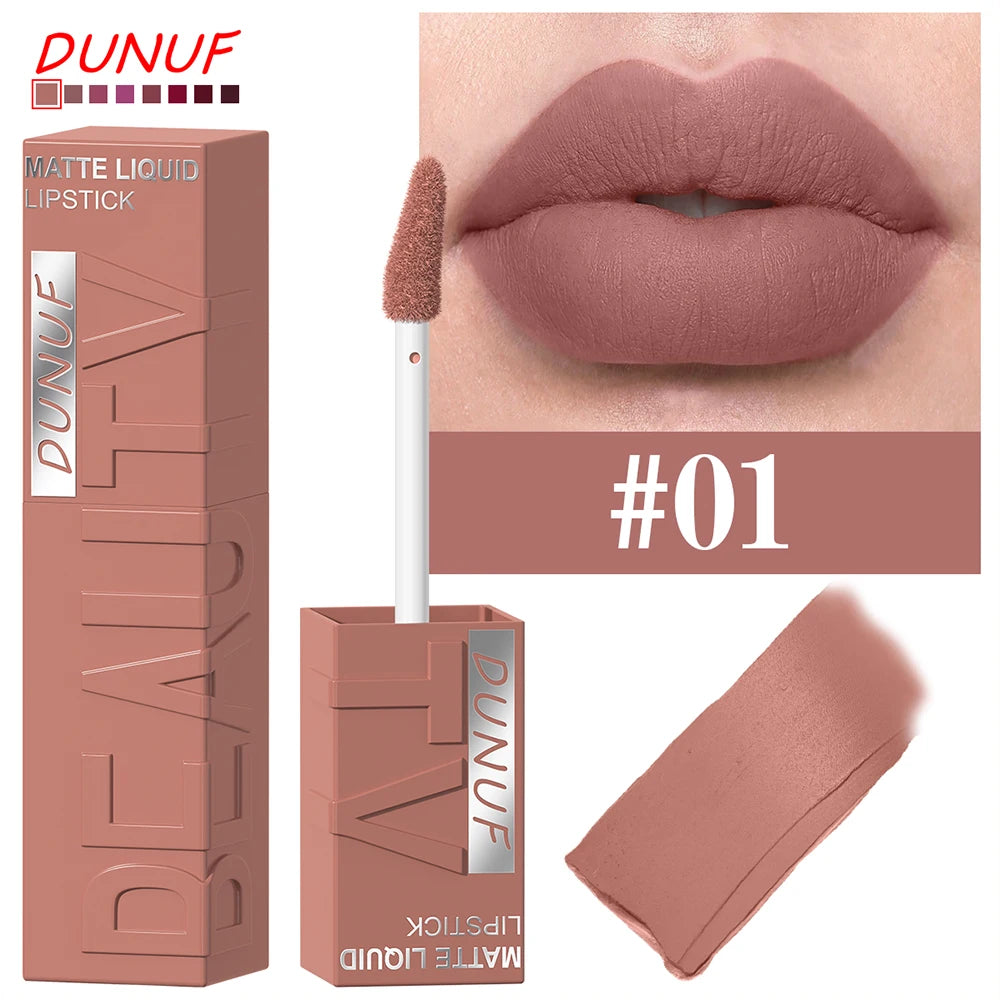 Gloss Labial Matte Aveludado À Prova D'água – Cores Duradouras