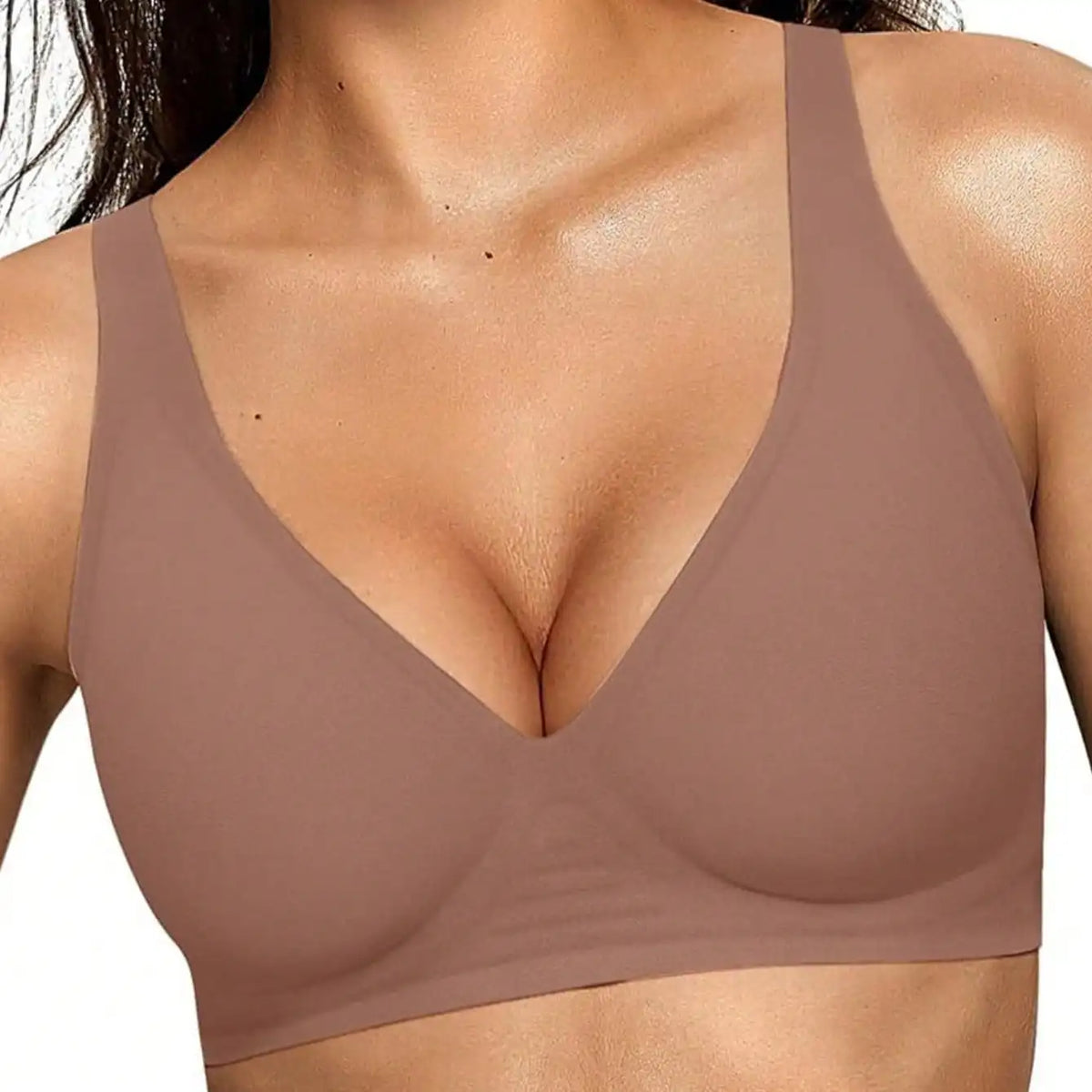 Sutiã Sem Costura com Bojo Removível Tipo Top – Confortável e Invisível sob a Roupa