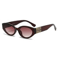 Óculos de Sol Glamour Oval Minimalista Unissex – UV400