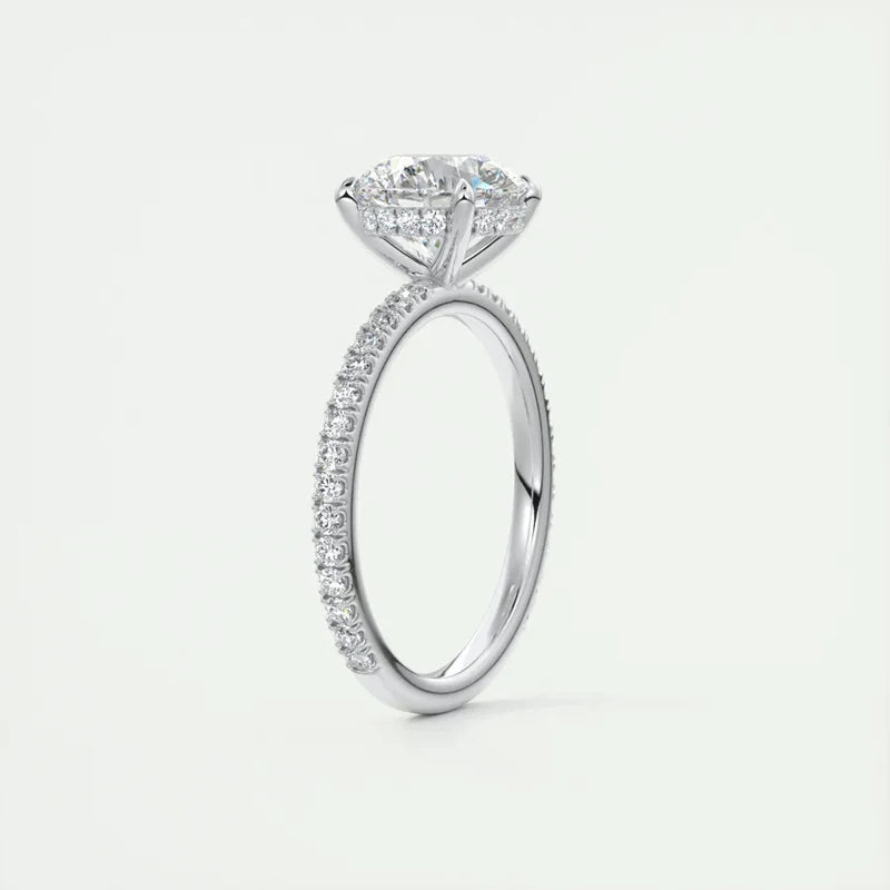 Anel Solitário Moissanite 2 Quilates Prata 925