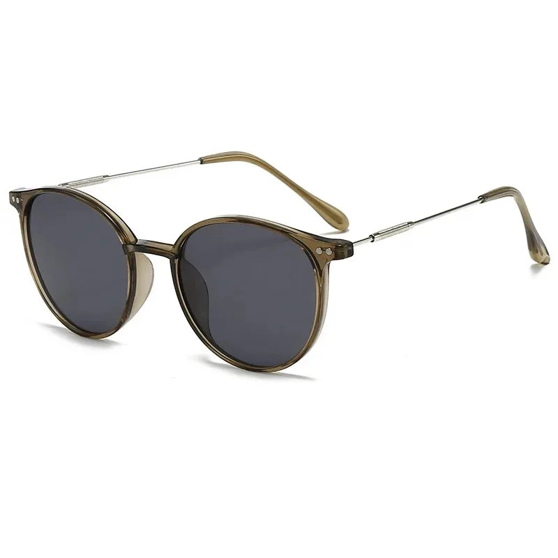 Óculos de Sol Redondo Vintage Feminino UV400