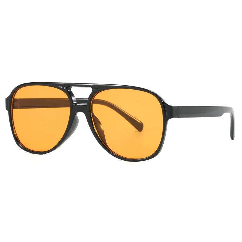 Óculos de Sol Degradê com Armação Grande Quadrada UV400