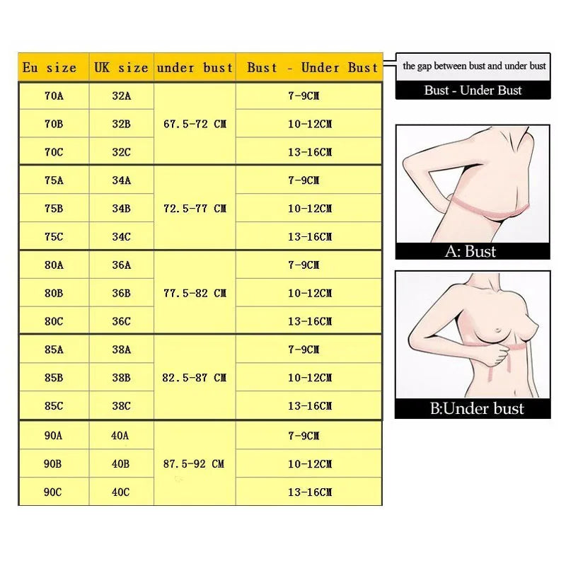 Sutiã Push Up de Renda Respirável