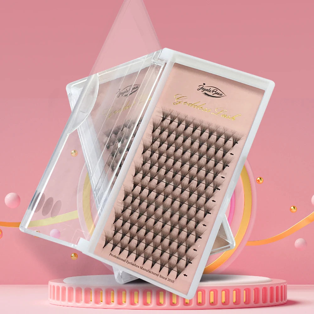 Goddess 12D/14D/16D/20D Premade Fan Eyelash Extensions Natural Soft Russian Volume Lashes Faux Mink Individual Lash Extensions