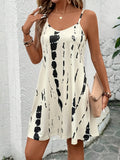 Vestido Feminino de Alças Estampado Tie-Dye Verão