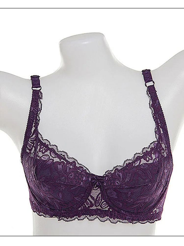 Sutiã Push Up de Renda com Aro e Bojo – Conforto e Sustentação