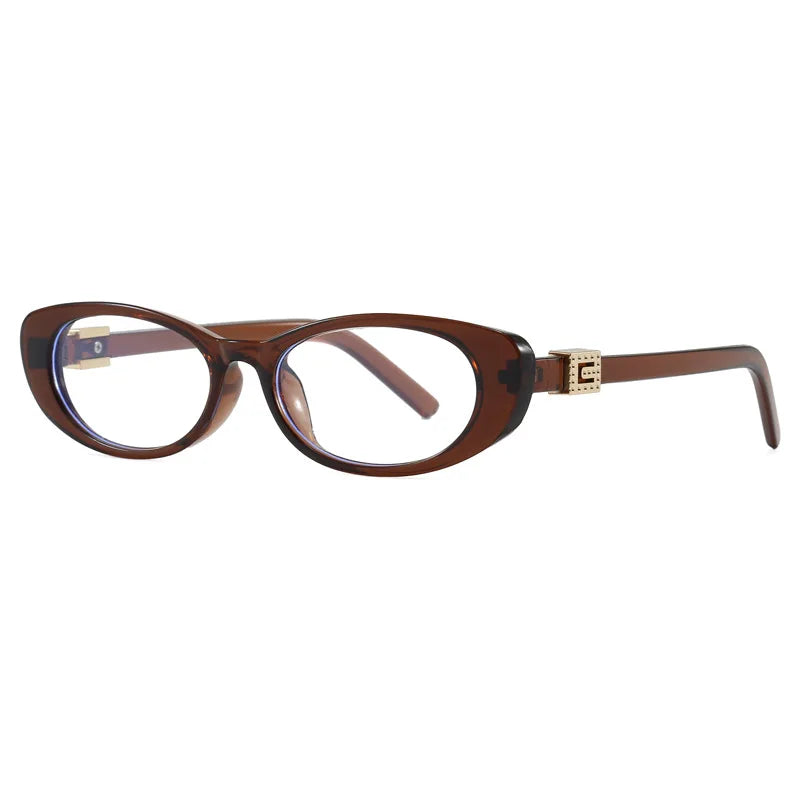 Óculos de Sol Oval com Rebites Estilo Vintage – UV400