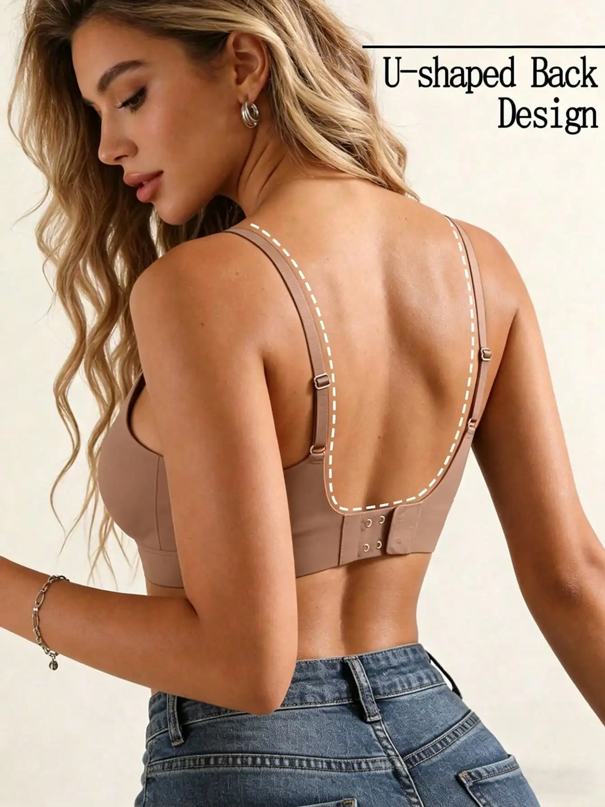 Sutiã Sem Costura com Bojo Removível Tipo Top – Confortável e Invisível sob a Roupa