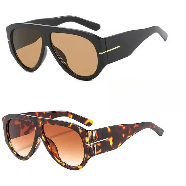 Óculos de Sol Estilo Máscara Y2K Oversized Futurista