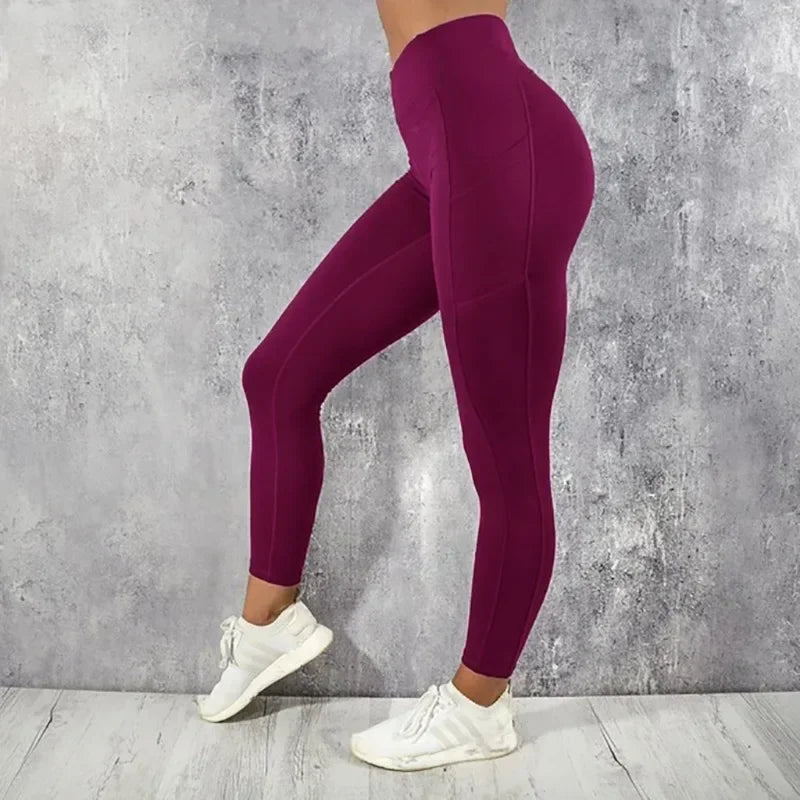 Calça Legging Fitness Feminina com Bolso Lateral – Yoga e Academia
