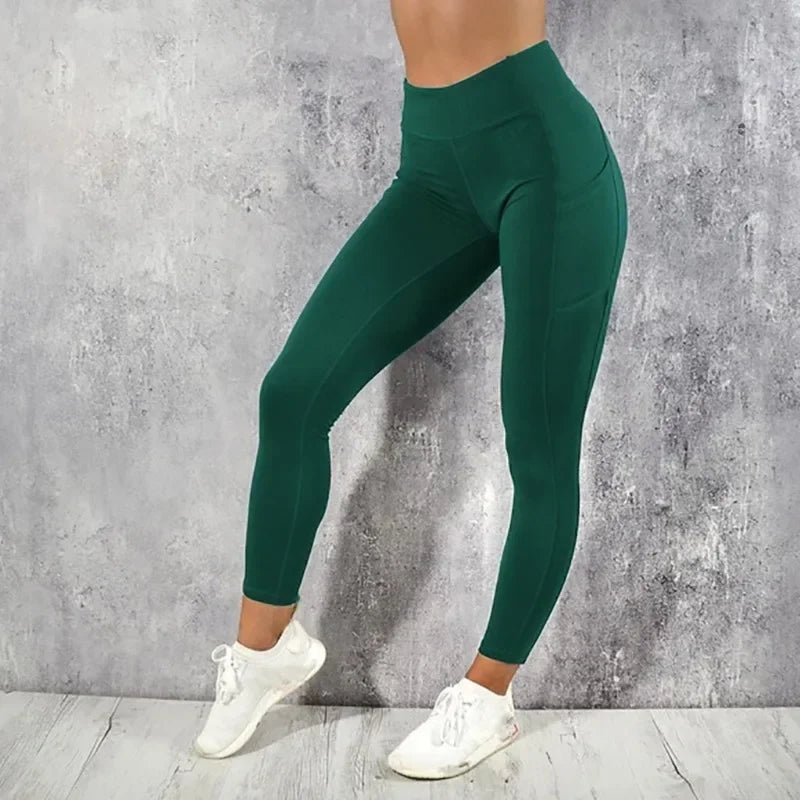 Calça Legging Fitness Feminina com Bolso Lateral – Yoga e Academia