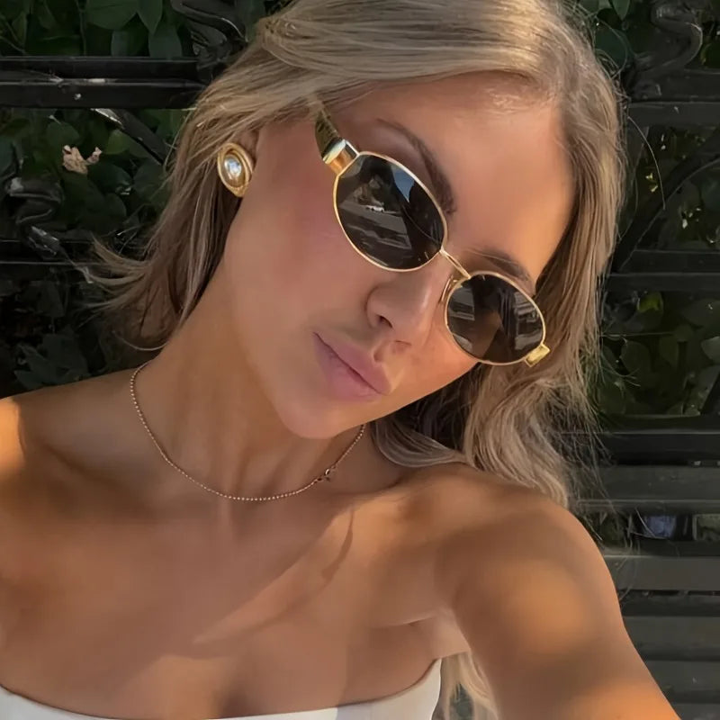 Óculos de Sol Feminino Luxo Retrô UV400