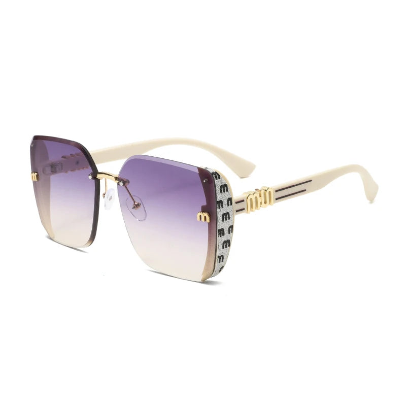 Óculos de Sol Feminino Sem Aro com Proteção UV400
