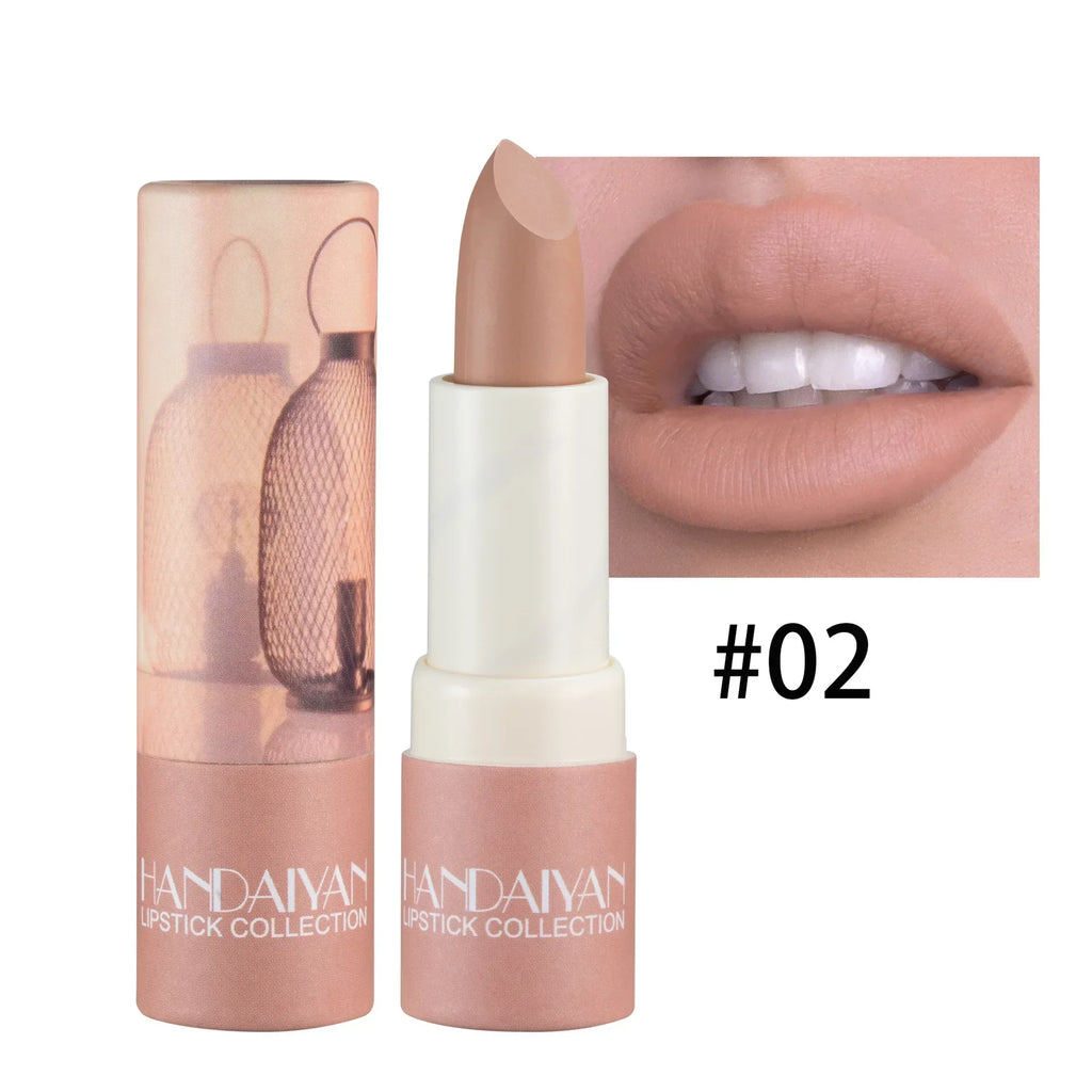 8 Colors Moisturizing Velvet Matte Lipstick Waterproof Long Lasting Not Easy To Fade Sexy Red Lip Tint Nude Lipstick Cosmetics