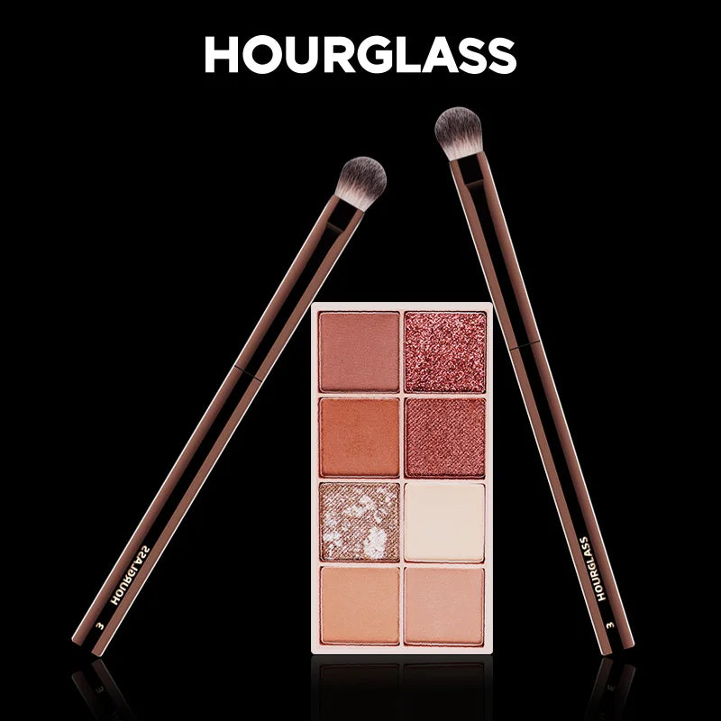 Pincel de Maquiagem Ampulheta Profissional – Pó, Base, Corretivo, Blush, Sombra e Sobrancelha