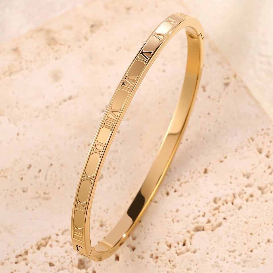 Pulseira Bracelete Feminino Aço Inox com Zircônias – Avulsa ou Kit 5
