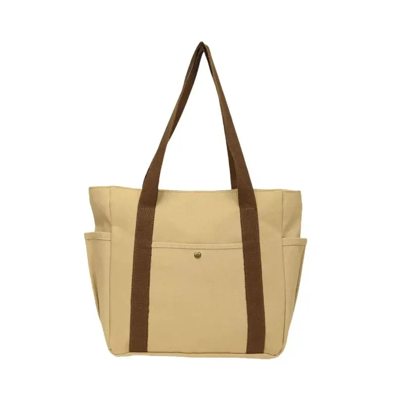 Bolsa Shopper de Lona Feminina Grande