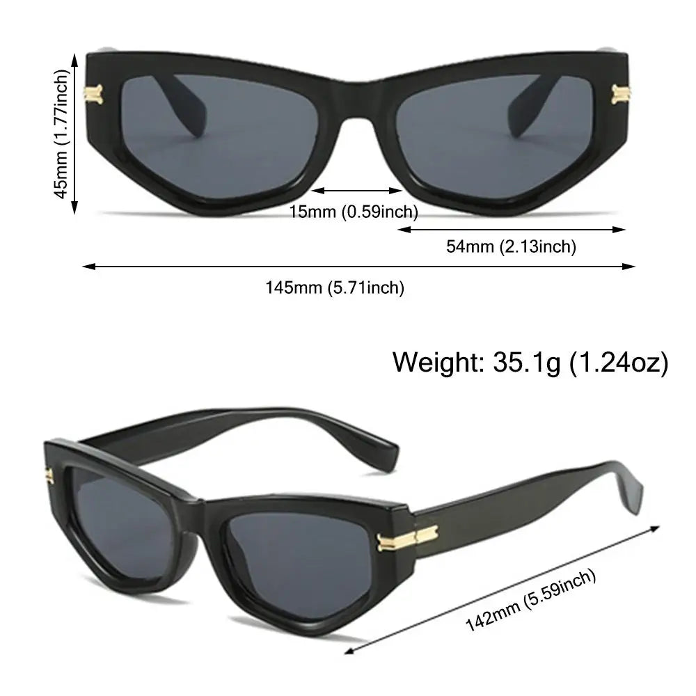 Óculos de Sol Gatinho Vintage Lente Degradê – UV400
