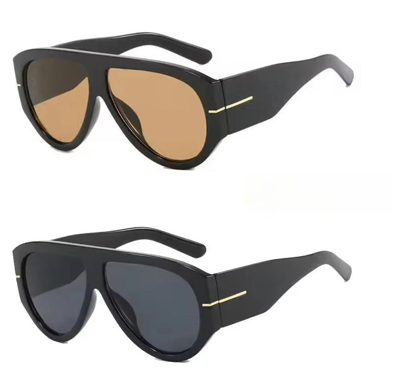 Óculos de Sol Estilo Máscara Y2K Oversized Futurista