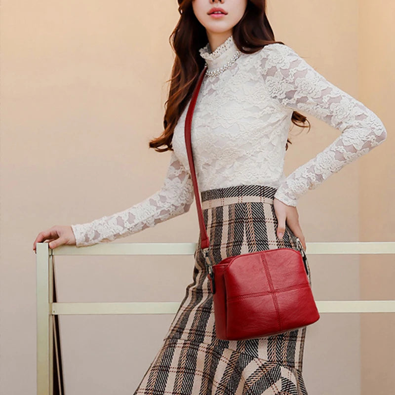 Bolsa Quadrada Macia Transversal Feminina